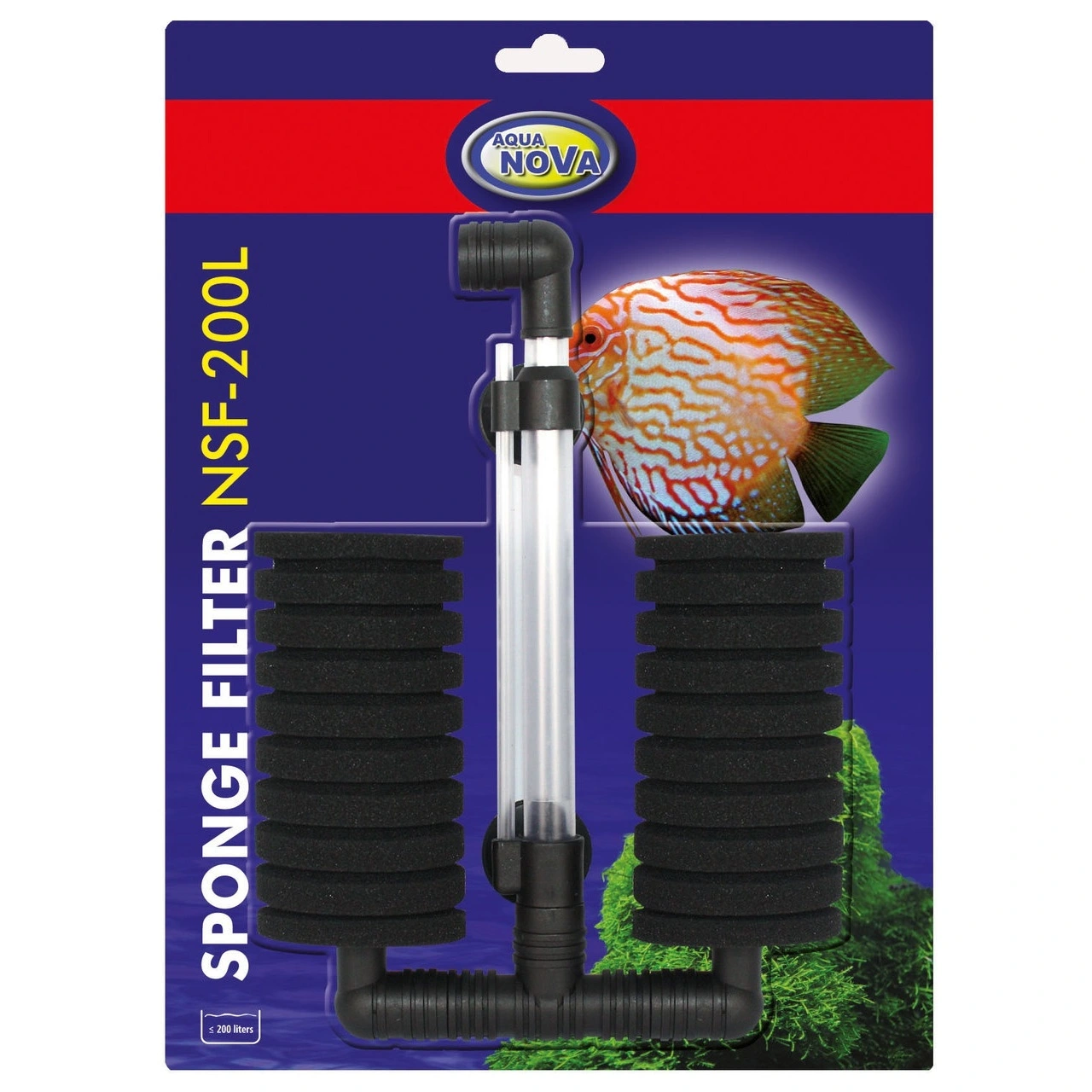 Aqua Nova Luftfilter Dobbelt NSF-200L
